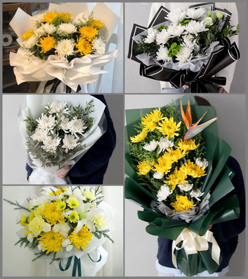 湖北武汉市新洲区三店街道份子村白事花束代送